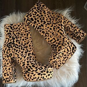 Animal Print, Platform Booties.